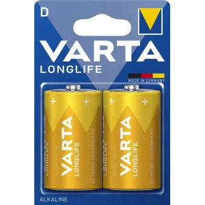 Батарейка VARTA LONGLIFE D BLI 2 ALKALINE, 04120101412