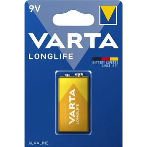 Батарейка VARTA LONGLIFE 6LR61(Крона) BLI 1 ALKALINE, 04122101411