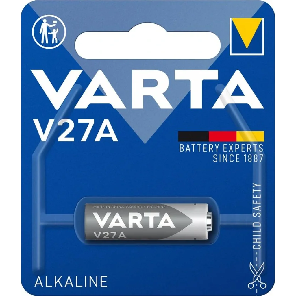 Батарейка VARTA V 27 A BLI 1 ALKALINE, 04227101401