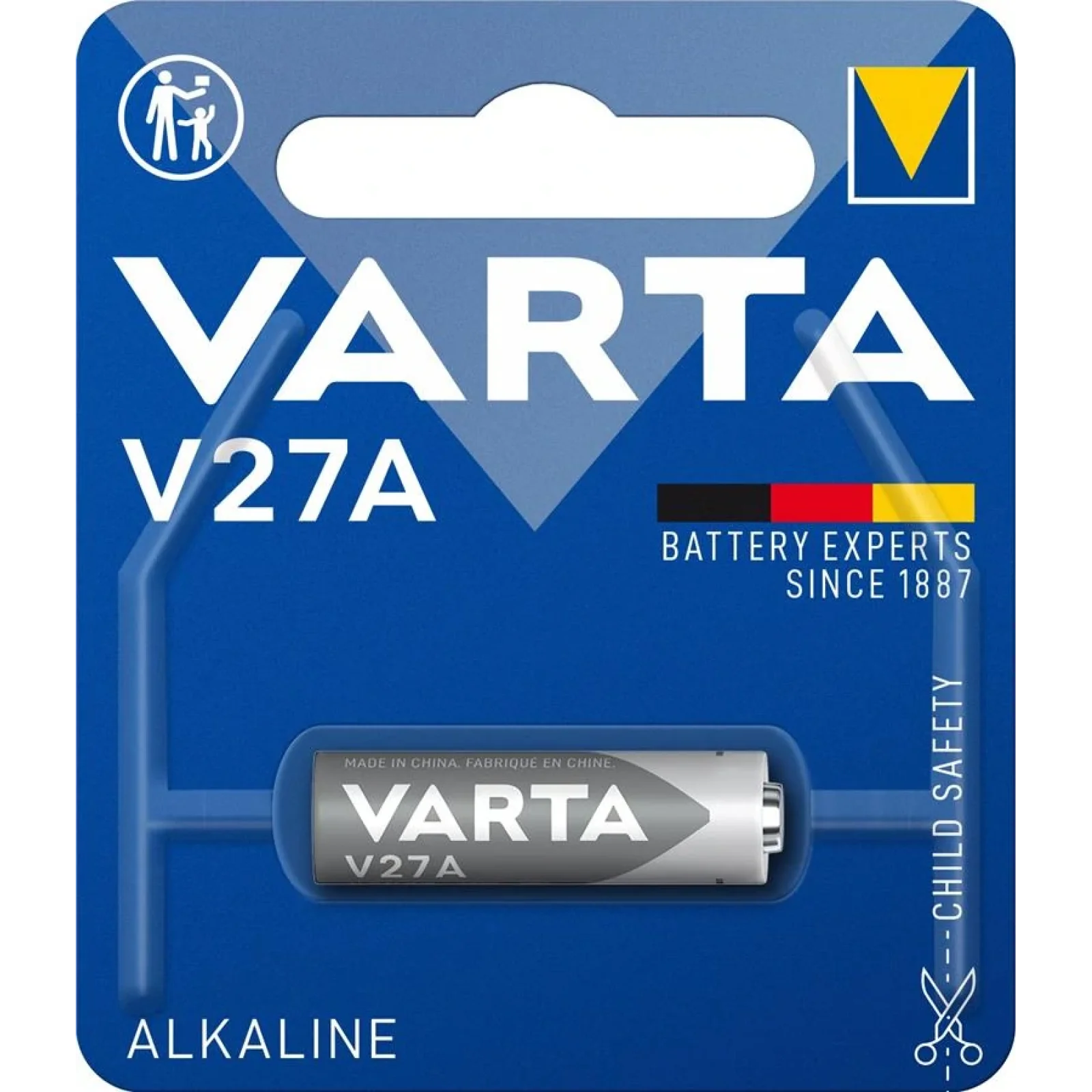 Батарейка VARTA V 27 A BLI 1 ALKALINE, 04227101401