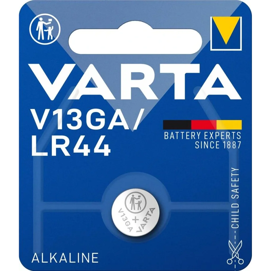 Батарейка VARTA V 13 GA BLI 1 ALKALINE, 04276101401
