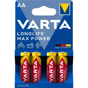 Батарейка VARTA LONGLIFE MAX POWER AA BLI 4 ALKALINE, 04706101404