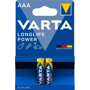 Батарейка VARTA LONGLIFE Power AAA BLI 2 ALKALINE, 04903121412