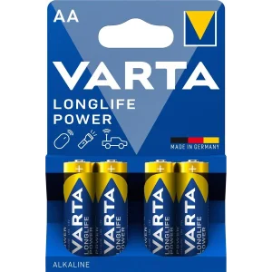 Батарейка VARTA LONGLIFE POWER AA BLI 4 ALKALINE, 04906121414