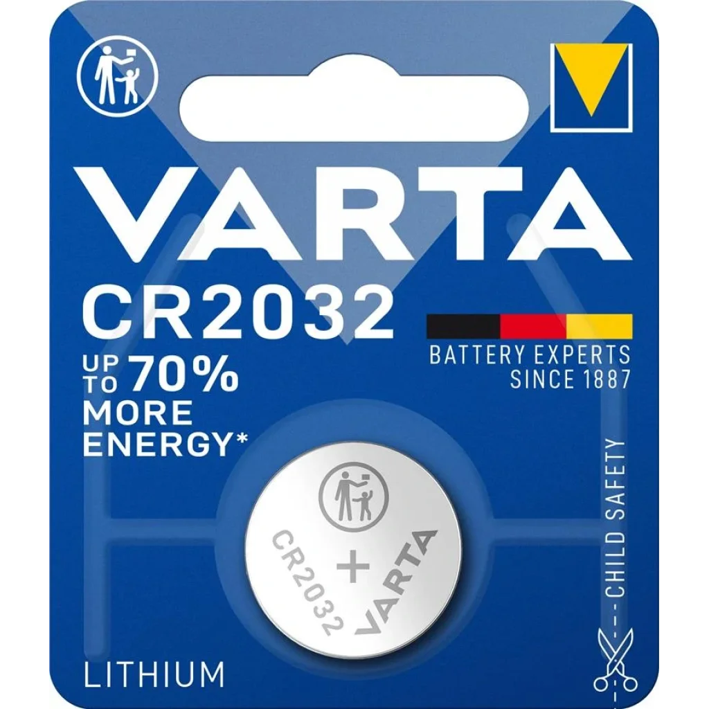 Батарейка VARTA CR 2032 BLI 1 LITHIUM, 06032101401