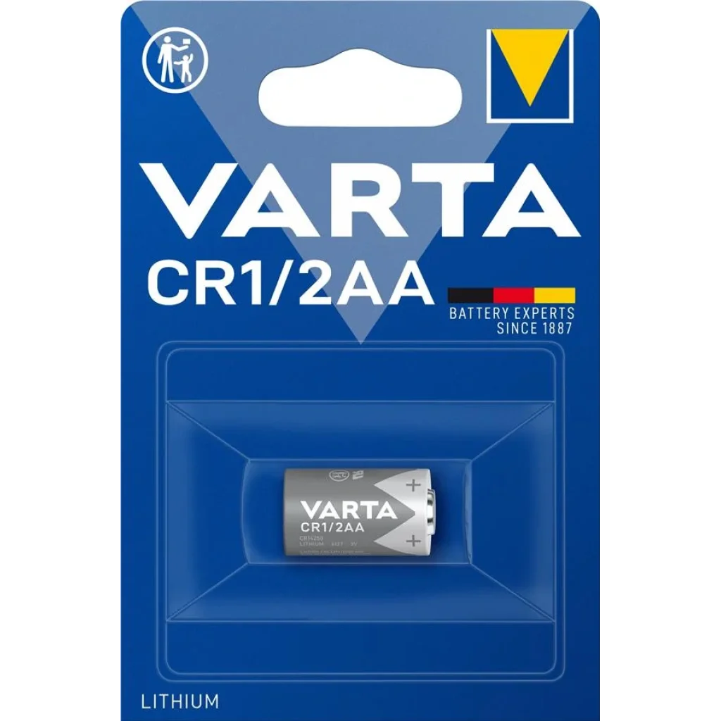 Батарейка VARTA CR 1/2AA BLI 1 LITHIUM, 06127101401