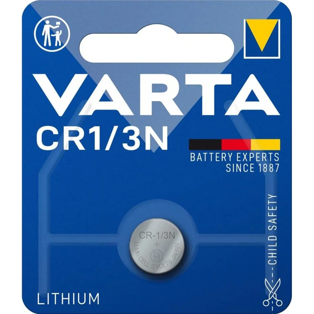 Батарейка VARTA CR 1/3 N BLI 1 LITHIUM, 06131101401