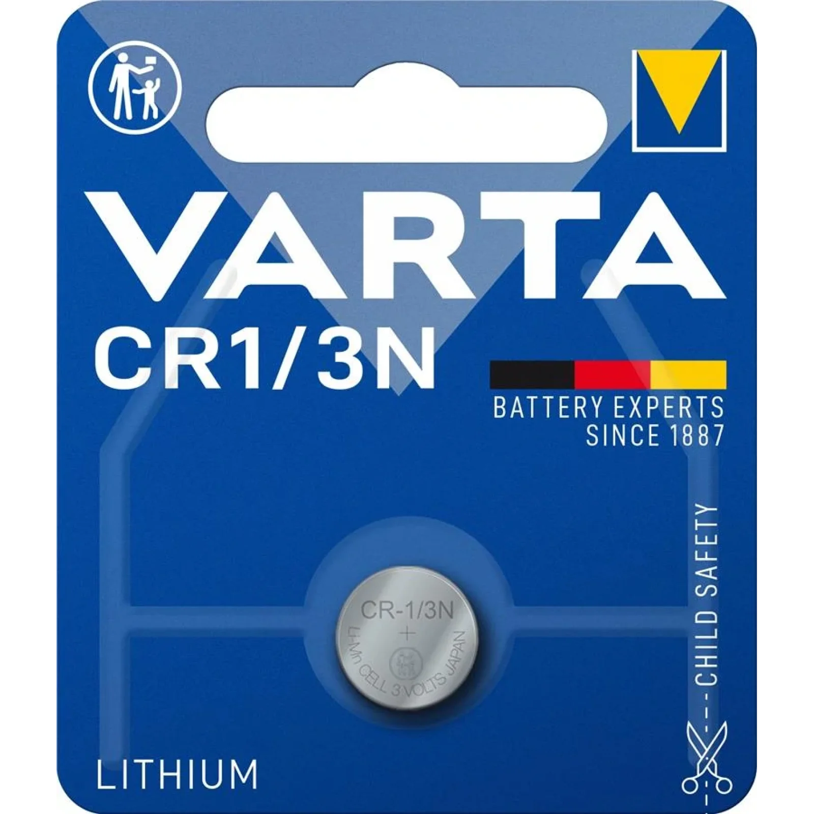 Батарейка VARTA CR 1/3 N BLI 1 LITHIUM, 06131101401