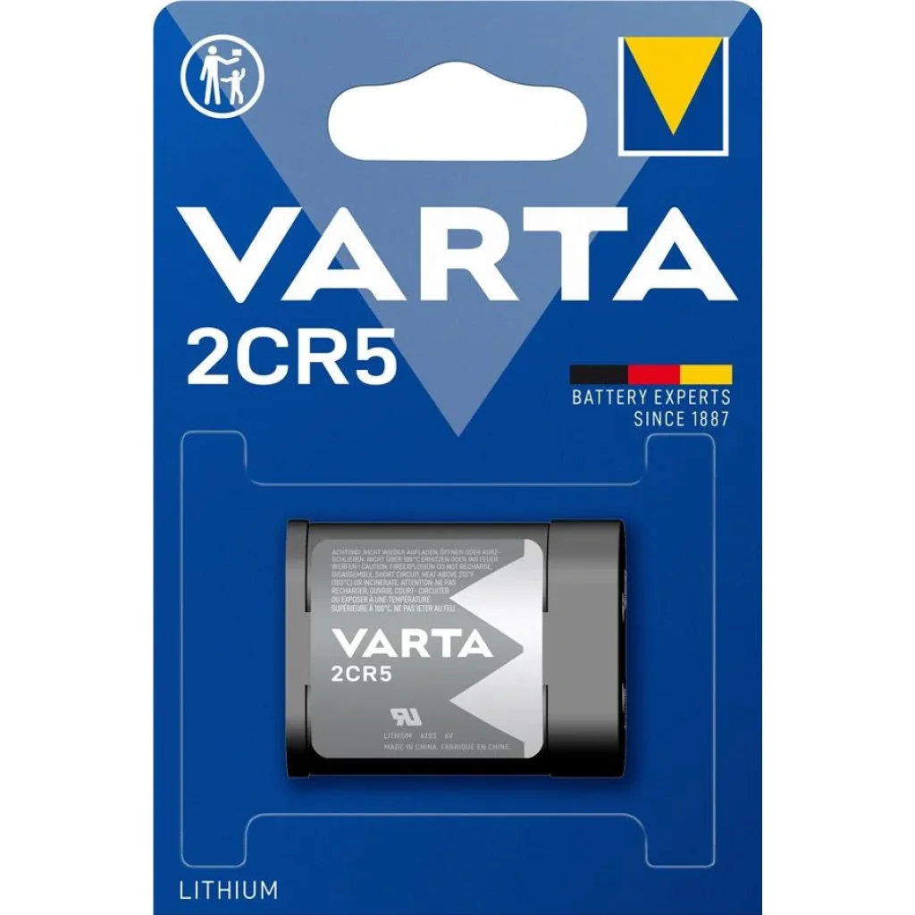 Батарейка VARTA 2CR5 BLI 1 LITHIUM, 06203301401