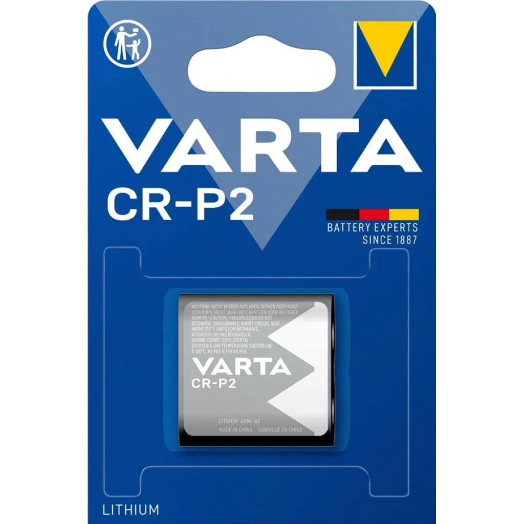 Батарейка VARTA CR P2 BLI 1 LITHIUM, 06204301401
