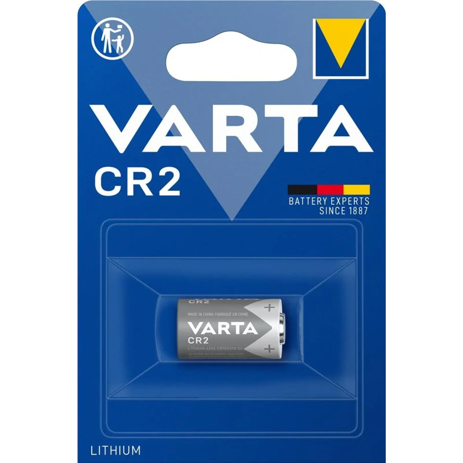 Батарейка VARTA CR 2 BLI 1 LITHIUM, 06206301401