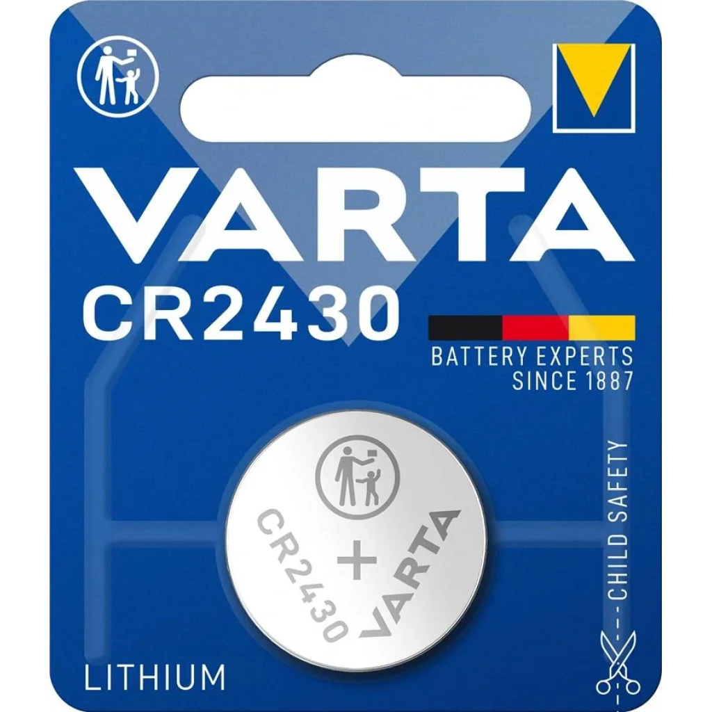 Батарейка VARTA CR 2430 BLI 1 LITHIUM, 06430101401