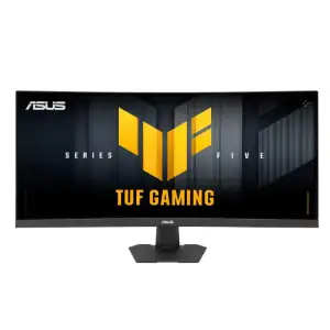 Монитор Asus 34" TUF Gaming VG34WQ5F 2xHDMI, 2xDP, 2xUSB, MM, VA, 3440x1440, 21:9, 200/400Hz, 0.5ms, DCI-P3 95%, CURVED, FreeSync, HDR400 (90LM0DP1-B01171) UA
