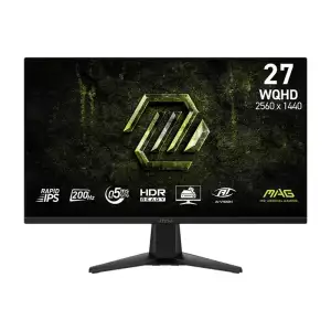 Монітор MSI 27" MAG 275QF-E20 2xHDMI, DP, Audio, IPS, 2560x1440, 200Hz, 0.5ms, sRGB 101%, G-SYNC, FreeSync (9S6-3CAA1M-003) UA