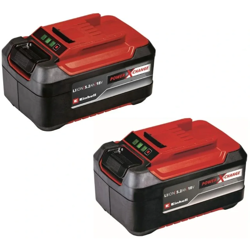 Акумулятор Einhell 18V PXC Twinpack, 18 В, 5.2 Аг, 2 шт, 1.87 кг, 4511526 UA