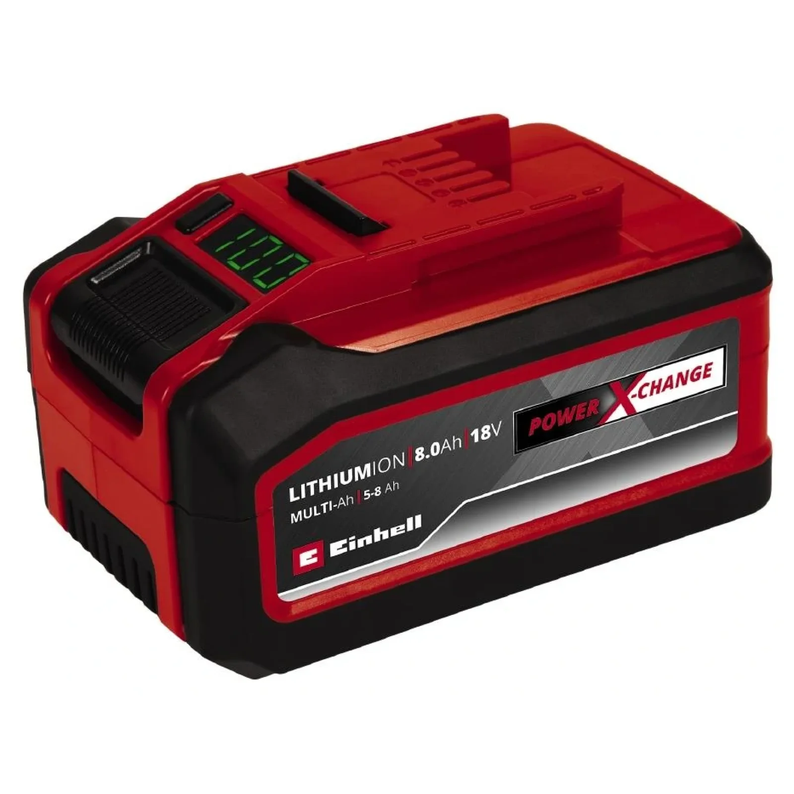 Акумулятор Einhell 18V 5-8 Ah, PXC Plus, 18 В, 5-8 Ач, Multi-Ah (перемикач ємності), 1 кг, 4511600 UA