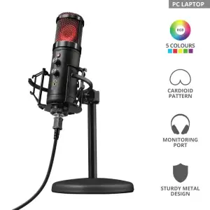 Мікрофон для ПК Trust GXT 256 Exxo USB Streaming Microphone Black, 23510_TRUST UA