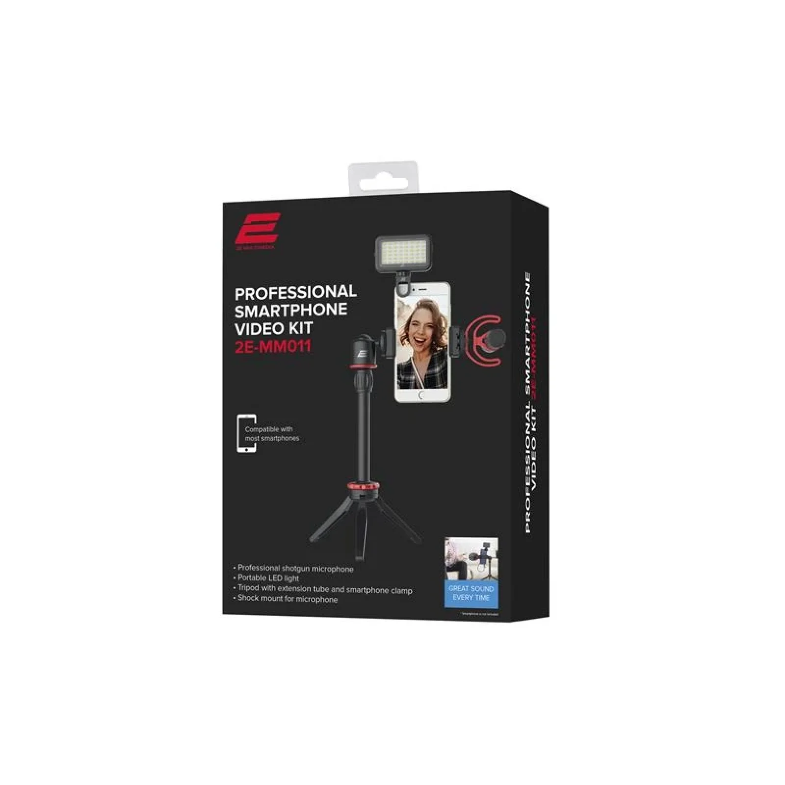 Микрофон с триподом для мобильных устройств Maono by 2Е MM011 Vlog KIT, 3.5mm, 2E-MM011 UA