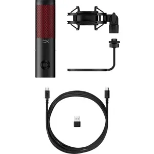 Мікрофон геймінговий HyperX QuadCast 2, Omni/Uni/Bi, USB-A, 3м, RGB, чорний, 872V1AA