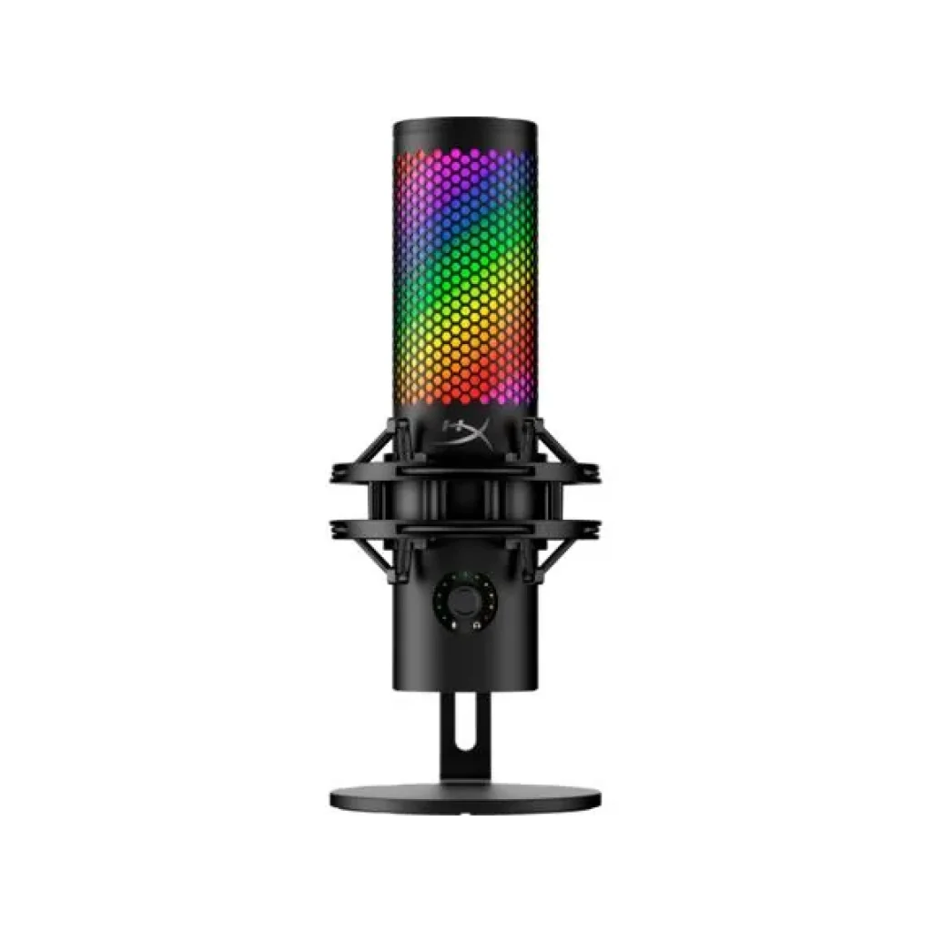 Мікрофон геймінговий HyperX QuadCast 2 S, Omni/Uni/Bi, USB-A, 3м, NGenuity, RGB, чорний, 9A273AA UA