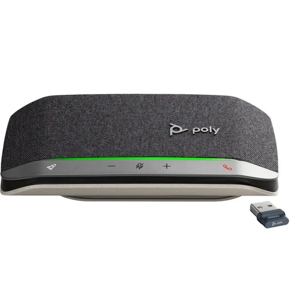 Спікерфон Poly Sync 20+ з адаптером BT700, сертифікат Microsoft Teams, USB-A, Bluetooth, сірий, 772C6AA UA