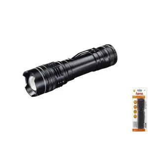 Ліхтар ручний на батарейках Hama PRO-4, AAAx4, 370лм, LED, 3 функції освітлення, чорний, 00136673 UA
