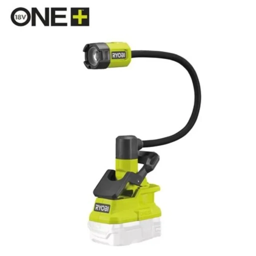 Ліхтар Ryobi RLCF18-0, 18В ONE+, 400лм, 2 режими,гнучкаштанга, фокусуваннялінзи (без АКБ та ЗП), 5133005595 UA