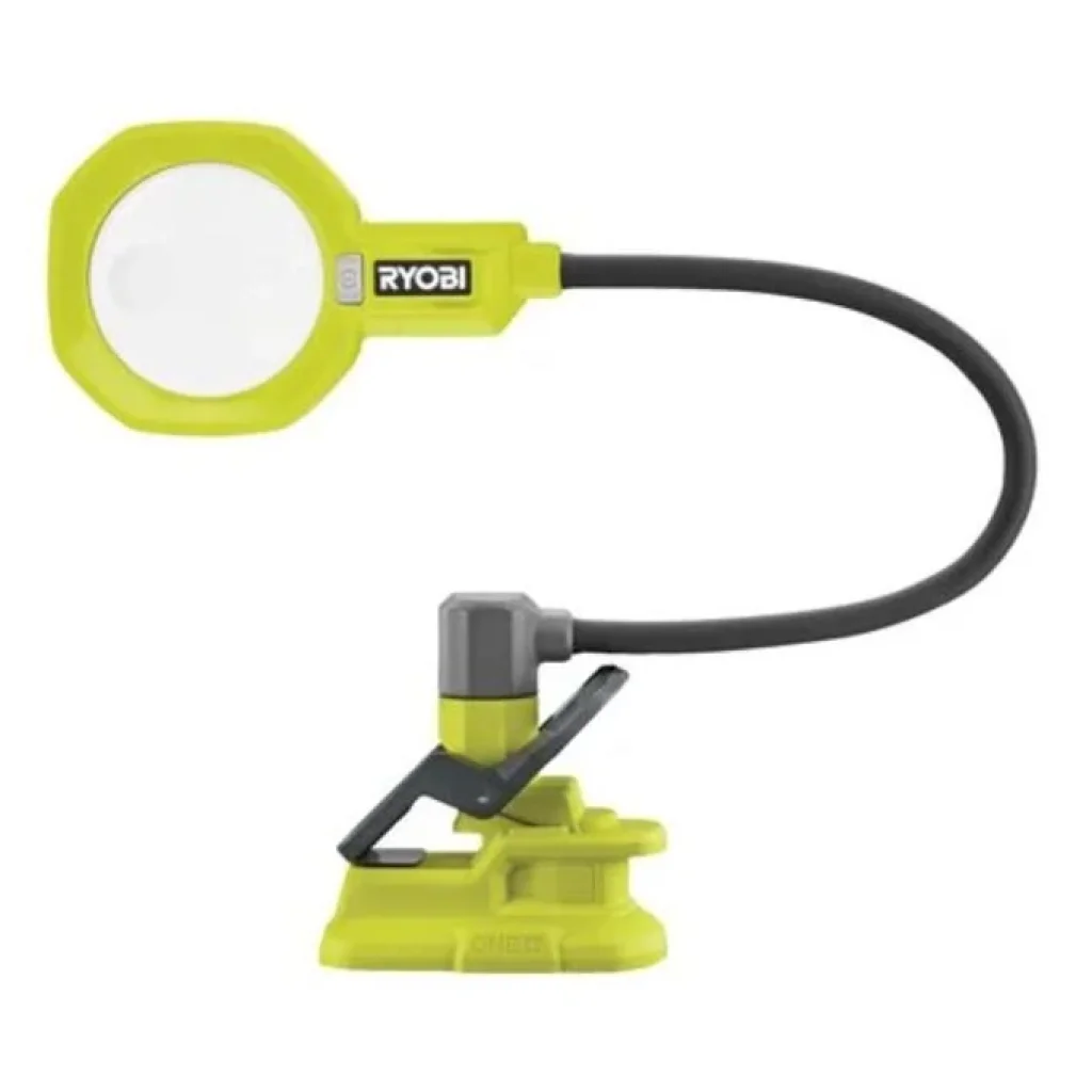 Ліхтар Ryobi RML18-0, 18В ONE+, 500лм, 2 режими,гнучкаштанга, збільшувальналінза 86мм (без АКБ та ЗП), 5133005669 UA