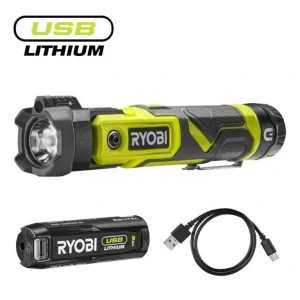 Ліхтар Ryobi RLP4-120G, 4В USB Lithium, акб 1х2Аг, поворотна голівка, магнит, 5133006131 UA