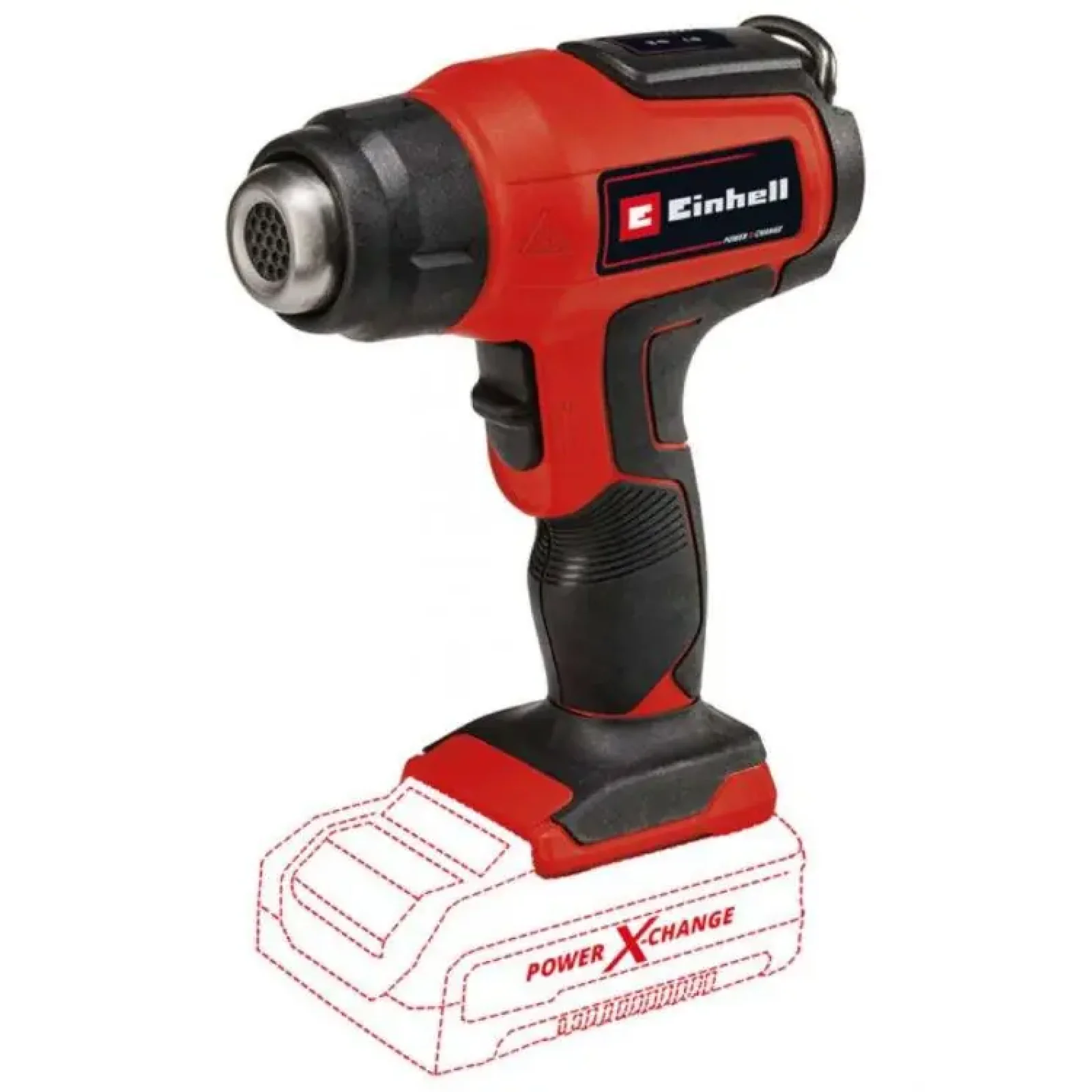 Фен будівельний акумуляторний Einhell TE-HA 18LI-Solo 200л/хв 350-550°C 200л/хв 1.04кг без АКБ та ЗП (4520500) UA