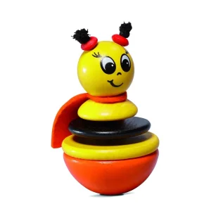 Іграшка-неваляшка nic дерев'яна Бджілка NIC61551 UA