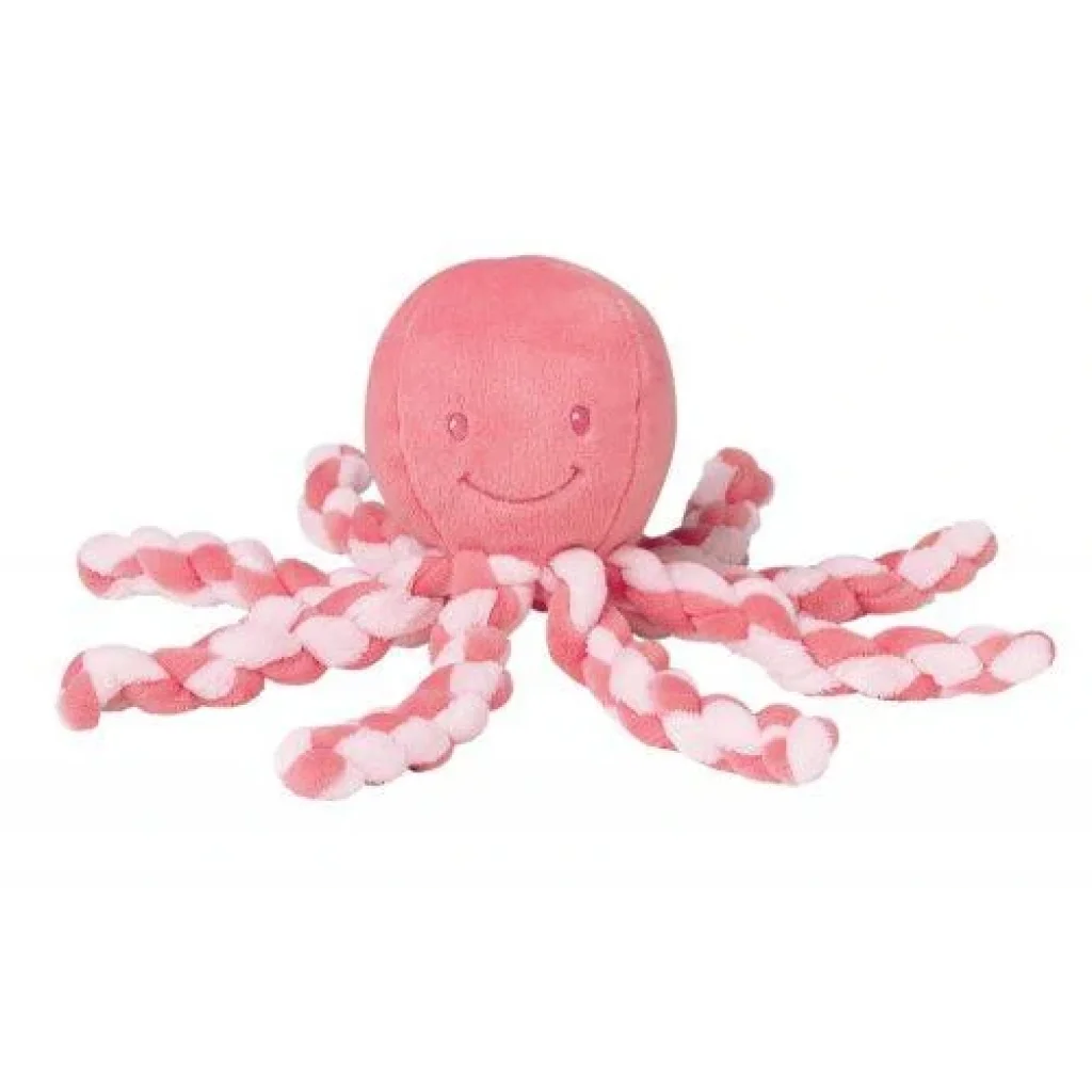 М'яка іграшка Nattou Lapiduo Octopus Кораловий, 878715 UA