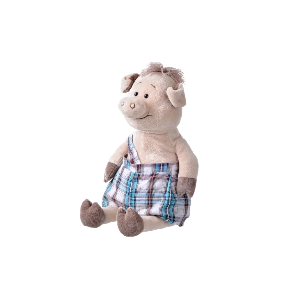 Мягкая игрушка Same Toy Свинка в комбинезоне 45см THT706 UA