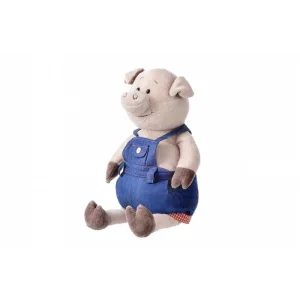 Мягкая игрушка Same Toy Свинка в джинсовом комбинезоне 45см THT711 UA