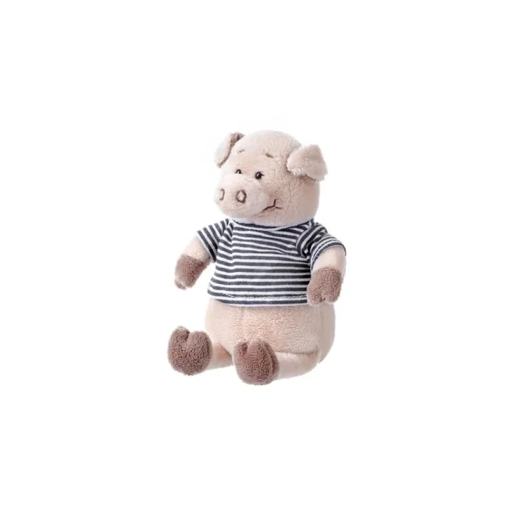 М'яка іграшка Same Toy Свинка в тільняшку (чорний) 18см THT716 UA