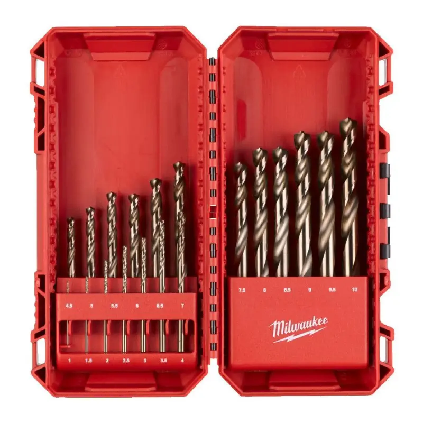 Набір свердел по металу Milwaukee HSS-Co, 19 шт, 1-10мм, кейс (4932493867) UA