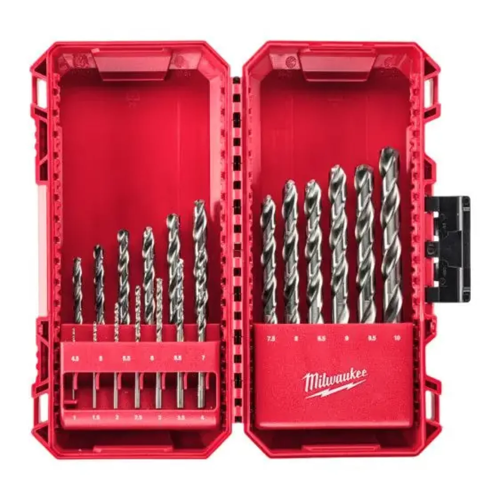 Набір свердел по металу Milwaukee HSS-G THUNDERWEB, 19 шт, 1-10мм, кейс (4932493869) UA