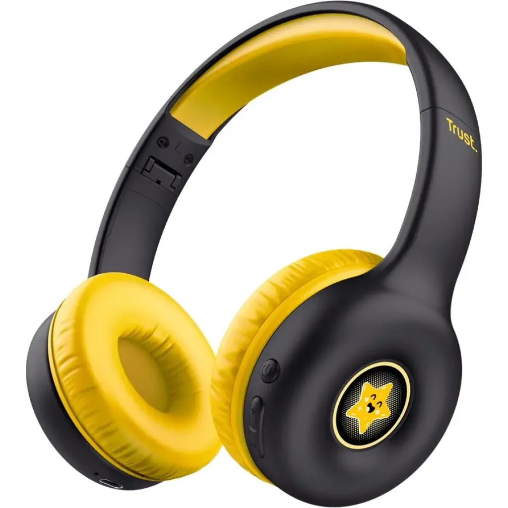 Навушники On-ear Trust Nouna Kids, Wireless, Mic, Чорний, 25405_TRUST UA