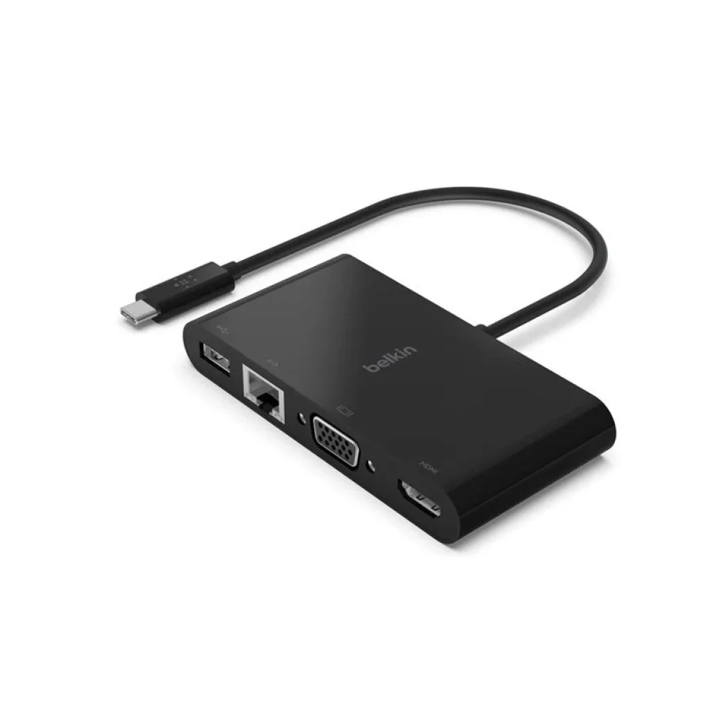 Хаб Belkin USB-C > Ethernet/HDMI/VGA/USB-A, AVC005BTBK UA