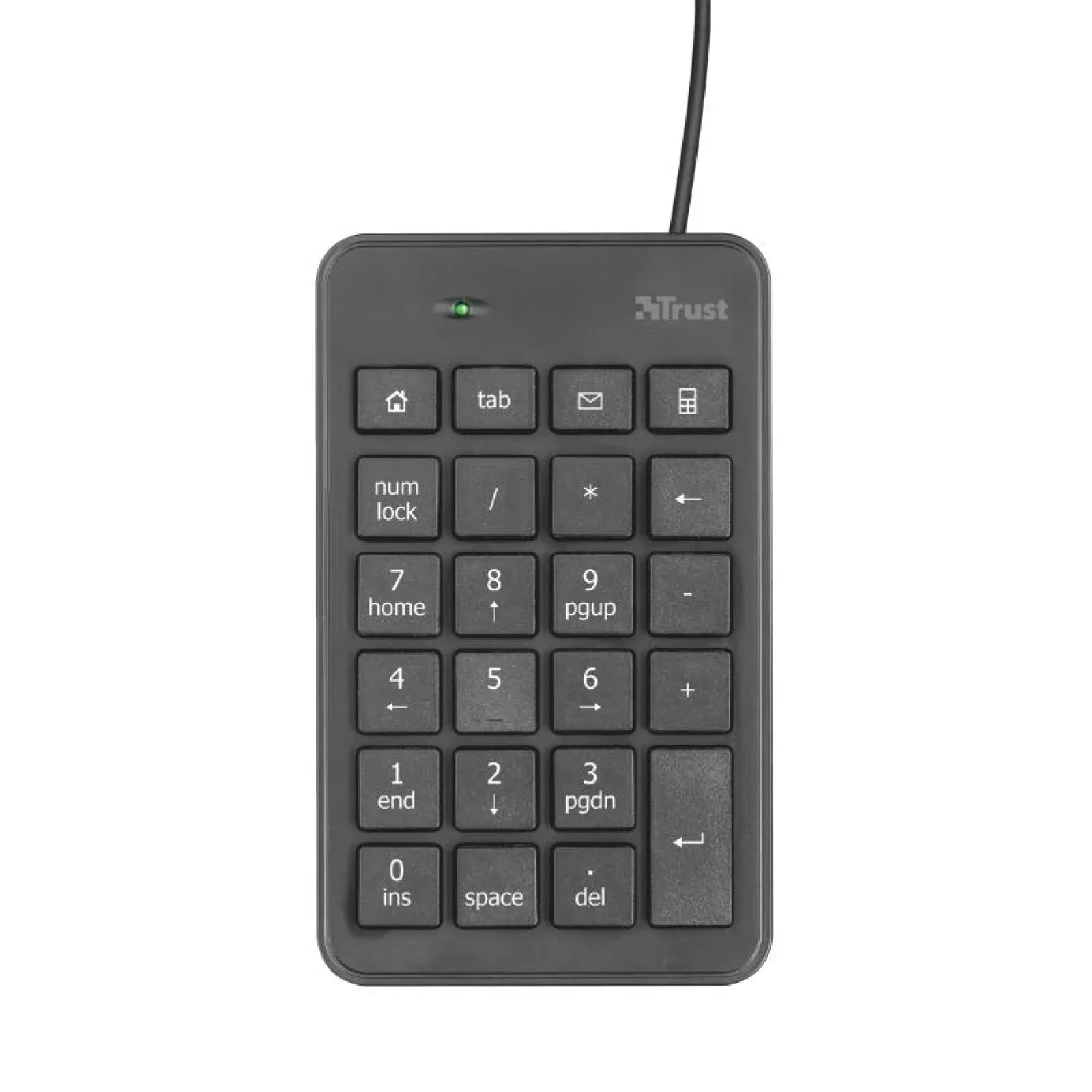 Клавиатура числовая Trust Xalas USB Numeric Keypad BLACK, 22221_TRUST UA
