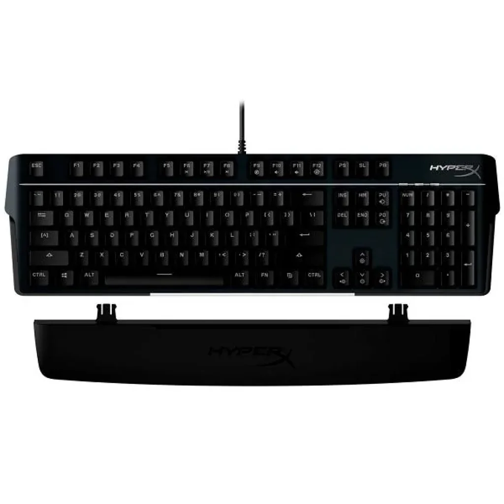 Клавіатура механічна HyperX Alloy MKW100 104key, TTC Red, USB-A, EN/UA, RGB, чорний, 4P5E1AA UA