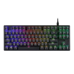 Клавіатура HyperX Alloy Origins Core PBT Aqua USB RGB ENG/RU Black, 639N9AA UA