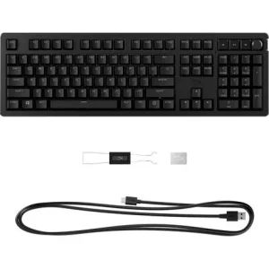 Клавіатура механічна HyperX Alloy Rise 106key, Red, USB-A, EN/UA, RGB, чорний, 7G7A3AA UA