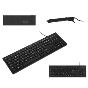 Клавіатура Hama KC-200 105key, USB-A, EN/UKR, чорний, 89182681 UA