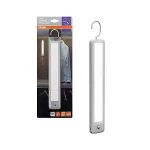 Світильник з акумулятором підвісний OSRAM LINEARLED MOBILE HANGER 2.35Вт 4000К 120Лм 600мА•год датчик руху USB-A > USB-C сірий (4099854668739) UA