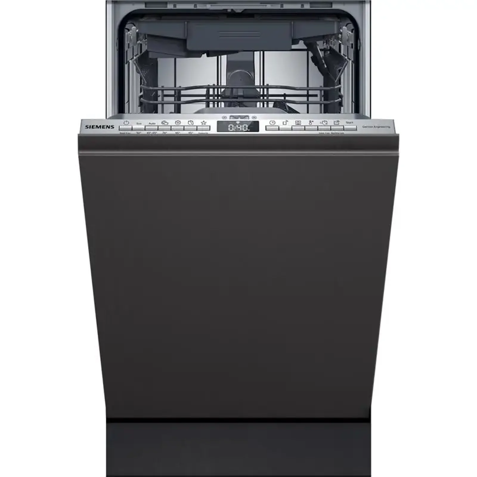 Посудомийна машина Siemens вбудована, 10компл., A++, 45см, дисплей, 3й кошик, білий (SR65EX02MK) UA