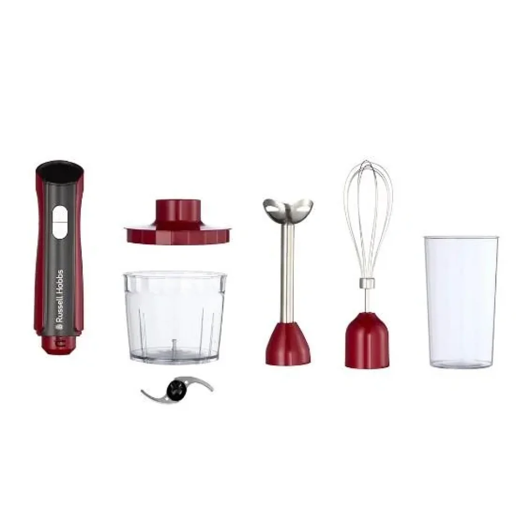 Блендер Russell Hobbs заглибний Desire Red, 500Вт, чаша-500мл, вінчик, міні-подріб., червоний, 27140-56 UA