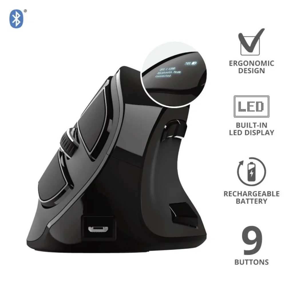 Миша Trust Voxx Rechargeable Ergonomic, WL, Чорний, 23731_TRUST UA