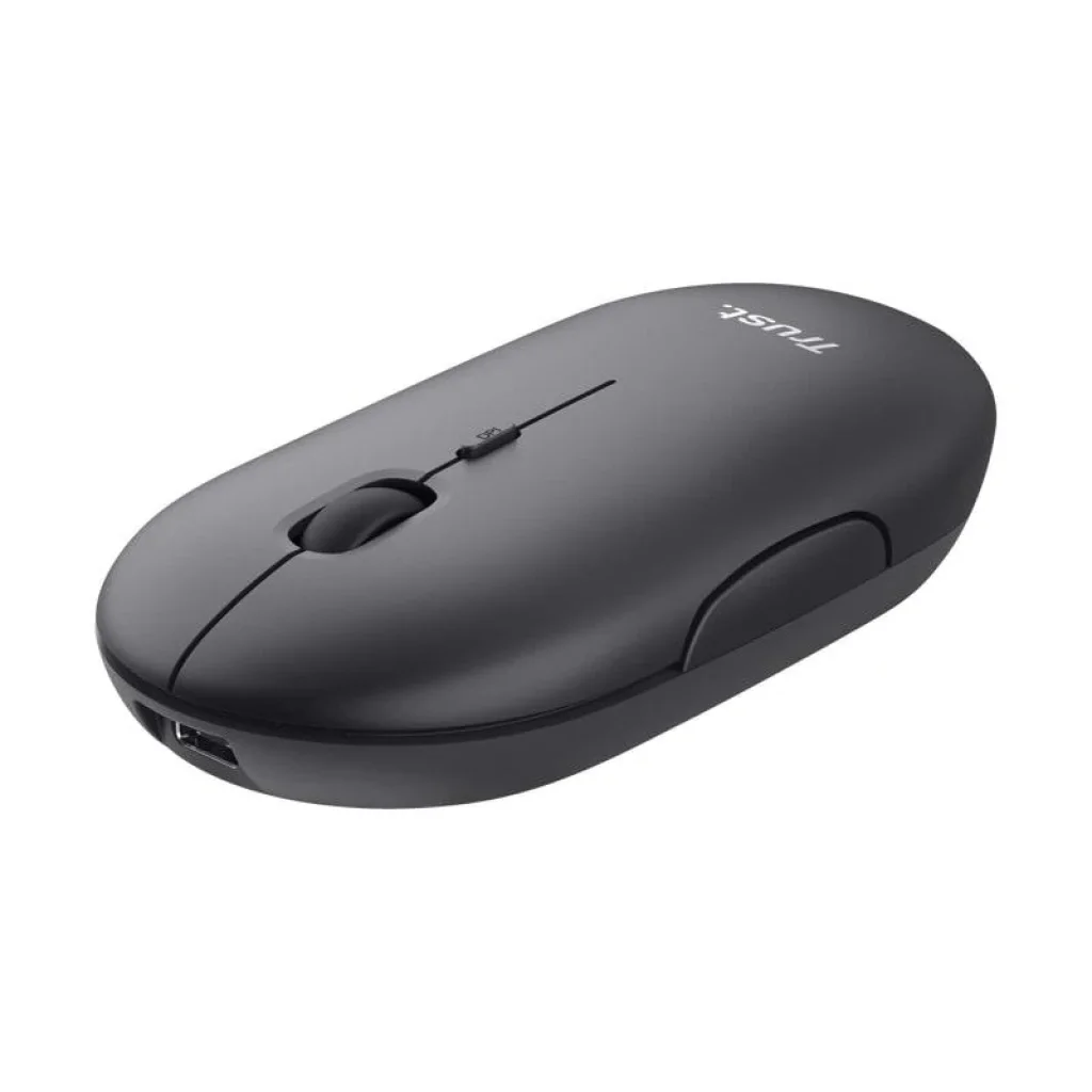 Миша Trust Puck Rechargeable Ultra-Thin BT WL Silent Black, 24059_TRUST UA