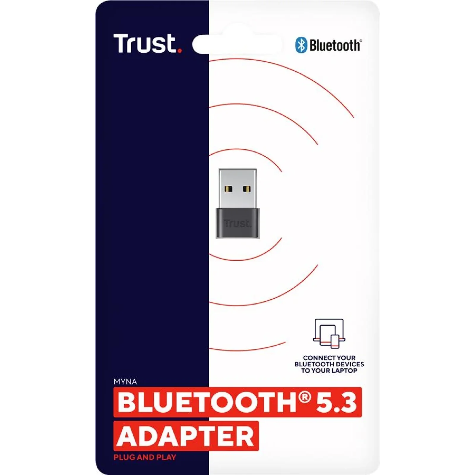 USB адаптер Trust Myna Bluetooth 5.3, чорний, 25329_TRUST UA